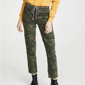 NWT SUNDRY CAMO CLEAN STRAIGHT TROUSERS SZ 25